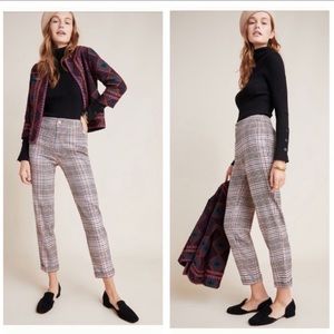 Anthropologie Malcolm Plaid Tapered Trousers 6